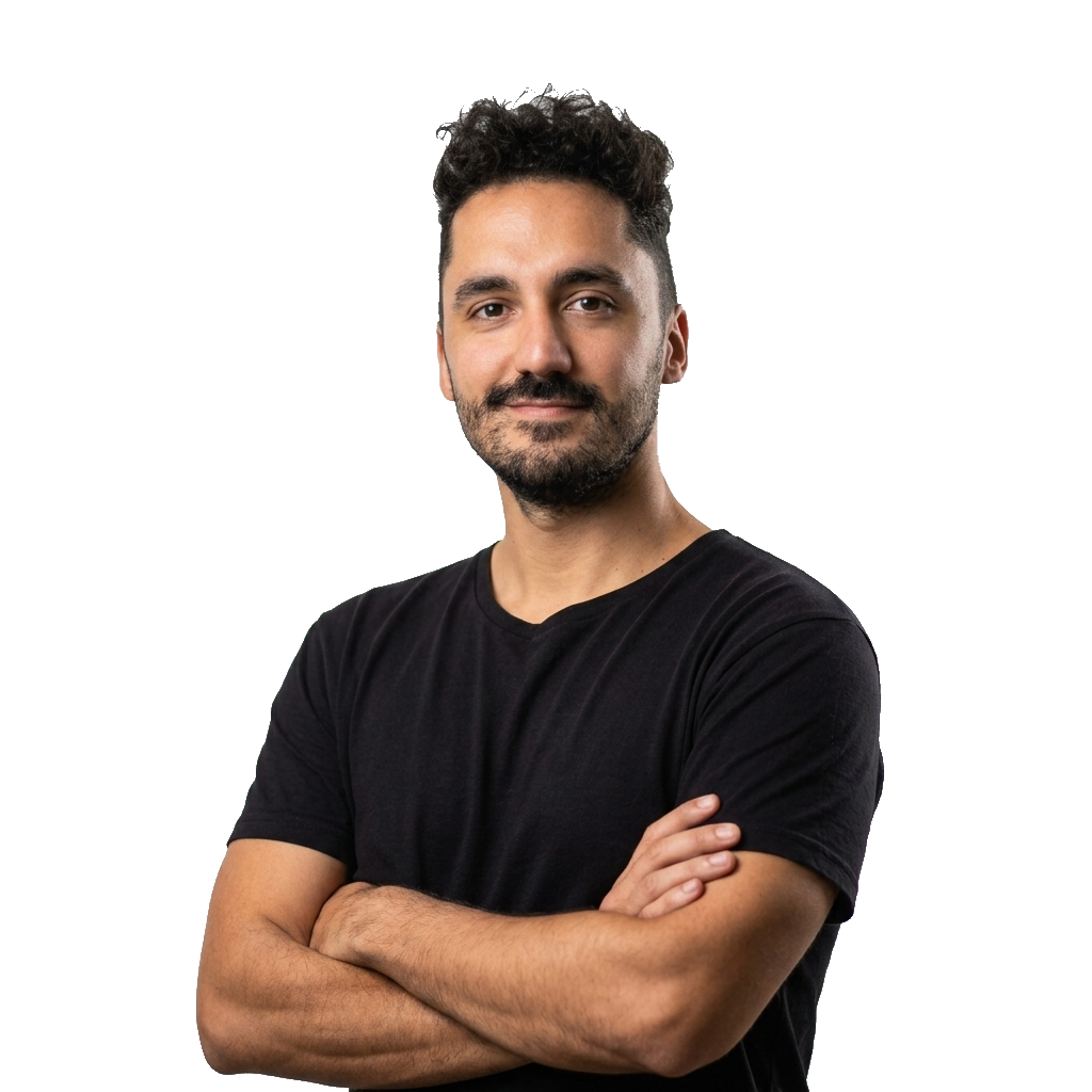 Lihuel Colombo, fisioterapeuta, de brazos cruzados